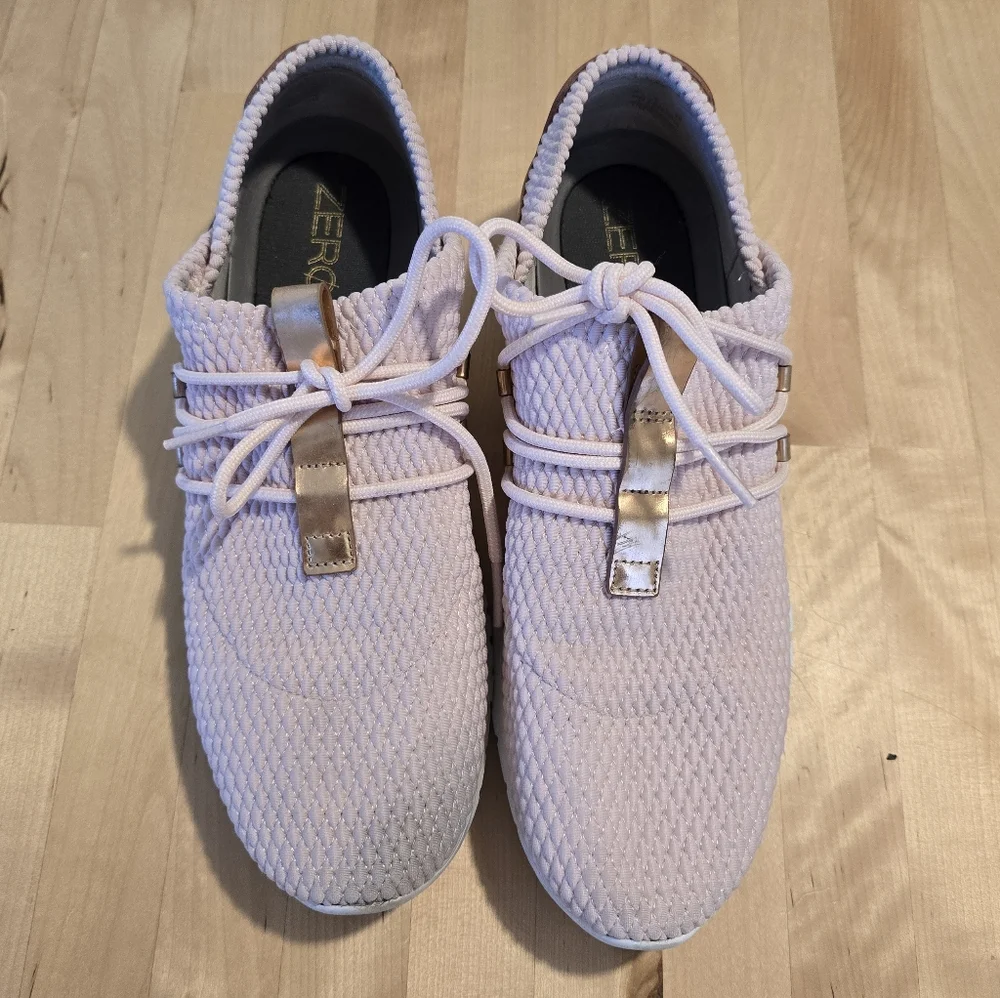 Cole Haan Slip On Sneakers Pink Rose Gold Size 9B